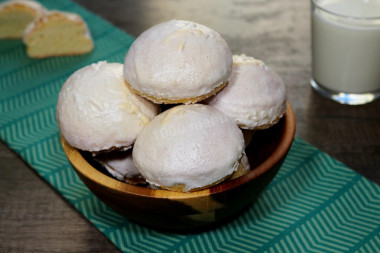 Homemade soft gingerbread on kefir with icing