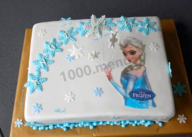 Elsa Cold Heart cake for girls