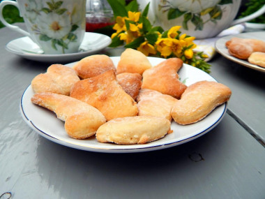 Homemade shortbread cookies on margarine