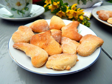 Homemade shortbread cookies on margarine