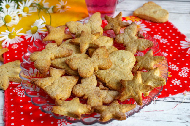 Shortbread cookies in vegetable oil