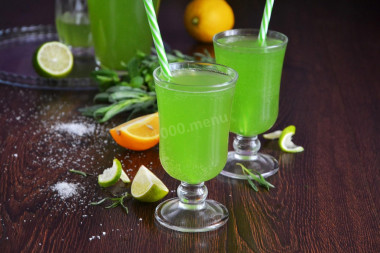 Homemade tarragon drink