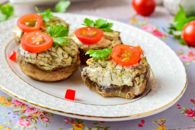 Mushrooms with cream cheese