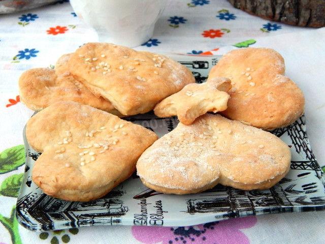 Baked milk cookies