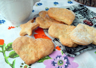 Baked milk cookies