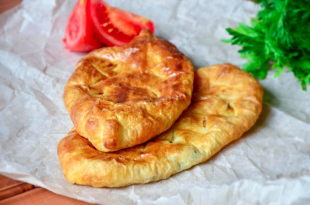 Pies with potatoes and mushrooms