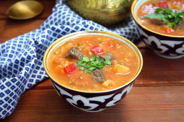 Uzbek masha soup