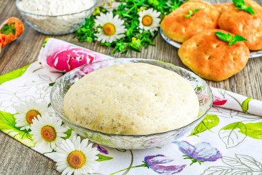 Yeast dough for tortillas