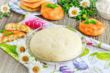 Yeast dough for tortillas