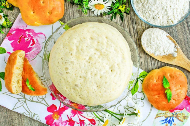 Yeast dough for tortillas