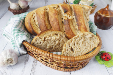 Bread with buckwheat flour