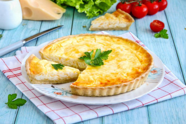 Quiche with cheese