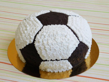 Soccer ball cake