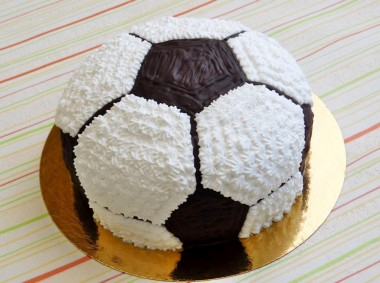 Soccer ball cake