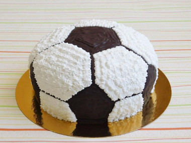 Soccer ball cake