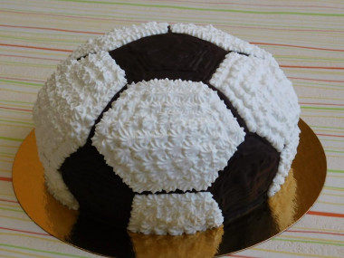 Soccer ball cake