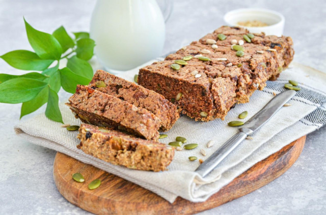 Green buckwheat bread without yeast