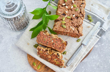 Green buckwheat bread without yeast