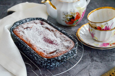 Clafouti with cherries