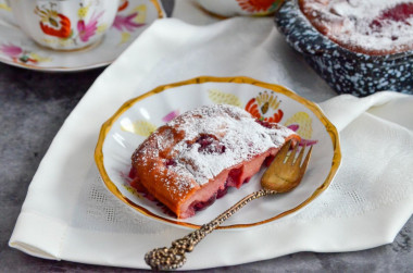 Clafouti with cherries