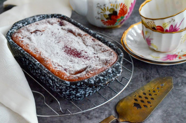 Clafouti with cherries