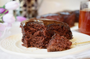 Wet chocolate cake