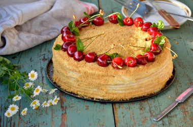 Classic Ginger cake with custard