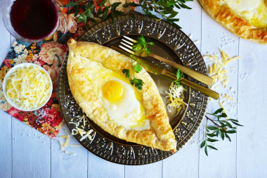 Adjarian Khachapuri puff pastry