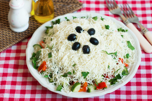 Classic Bulgarian Shop salad