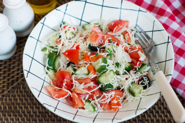 Classic Bulgarian Shop salad