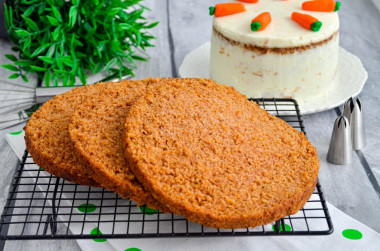 Carrot cake sponge cake