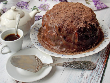 Pineapple and walnut cake