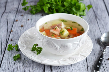 Sea bass Fish soup