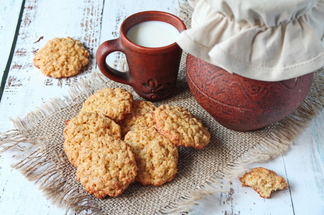 Oatmeal cookies with honey