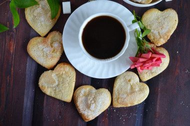 Shortbread cookies with sour cream