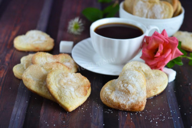 Shortbread cookies with sour cream