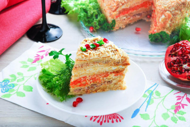 Napoleon snack cake made of canned cakes