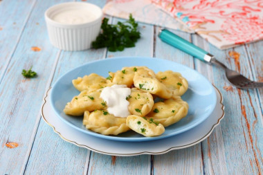 Dumplings with cheese