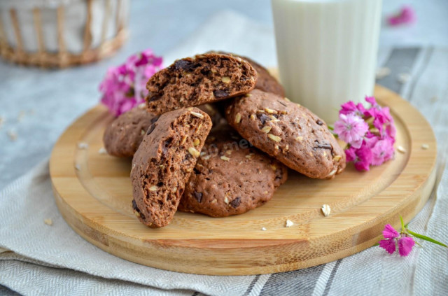 Chocolate oatmeal cookies