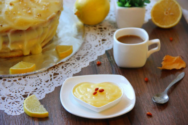 Lemon custard for cake