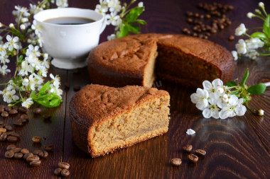 Coffee cake on kefir