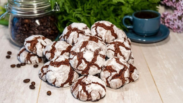 Homemade shortbread chocolate chip cookies