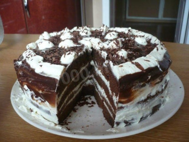 Chocolate-curd cake