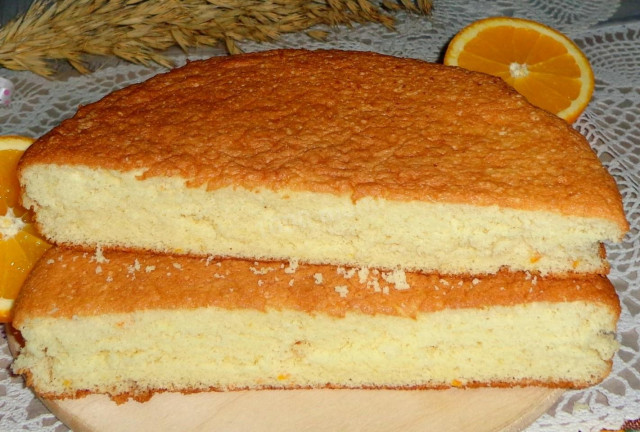 Orange sponge cake