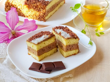 Condensed milk cake