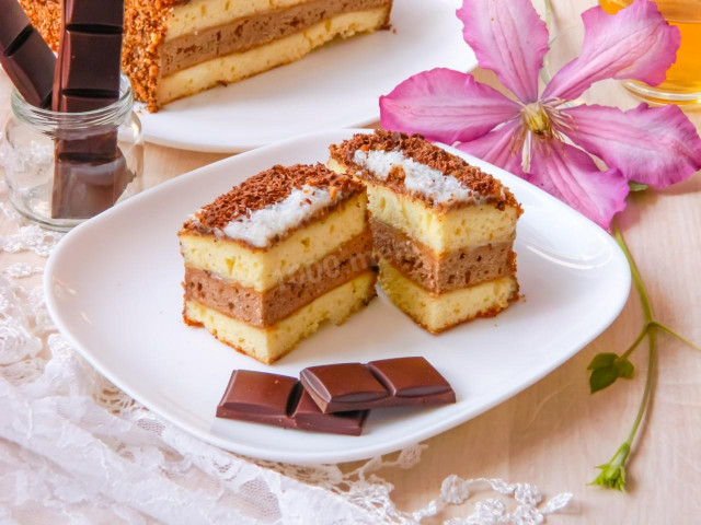 Condensed milk cake