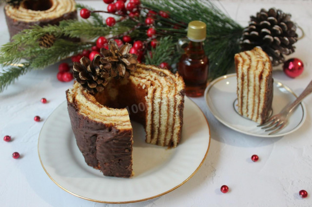 Baumkuchen German cake at home