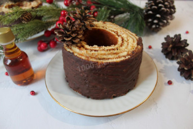 Baumkuchen German cake at home