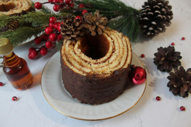 Baumkuchen German cake at home