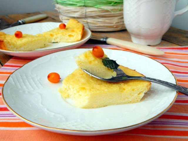 Curd corn casserole